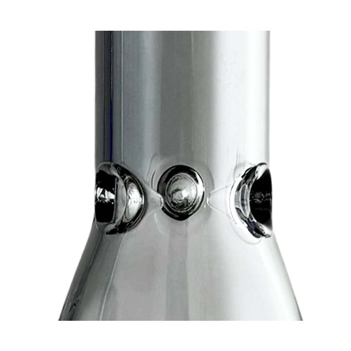 Fortune | 14" 4mm Electroplate Glass Bong- Assorted Colour