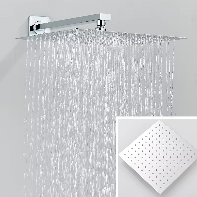 Wall Mount Bathroom Rain Waterfall Shower Faucets Set Concealed Chrome Shower System Bathtub Shower Mixer Faucet Tap