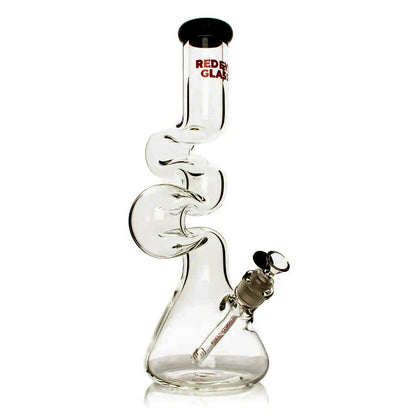 Red Eye Glass® | 16" 7mm Thick Loop-D-Loop Water Pipe [REG184]