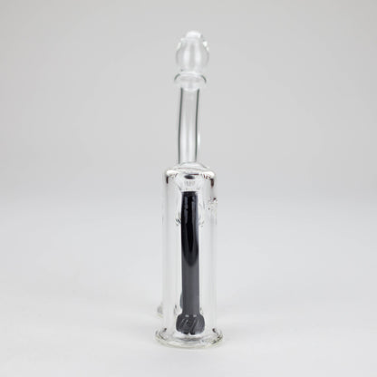 6″ Clyde Bubbler – Dual Chamber Glass Bong  [DCK-018]