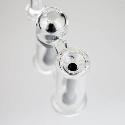 6″ Clyde Bubbler – Dual Chamber Glass Bong  [DCK-018]