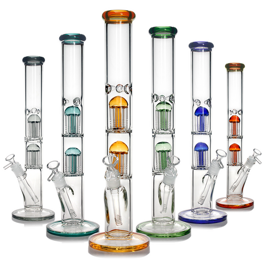 16.7" Double Tree Arm Perc Bong