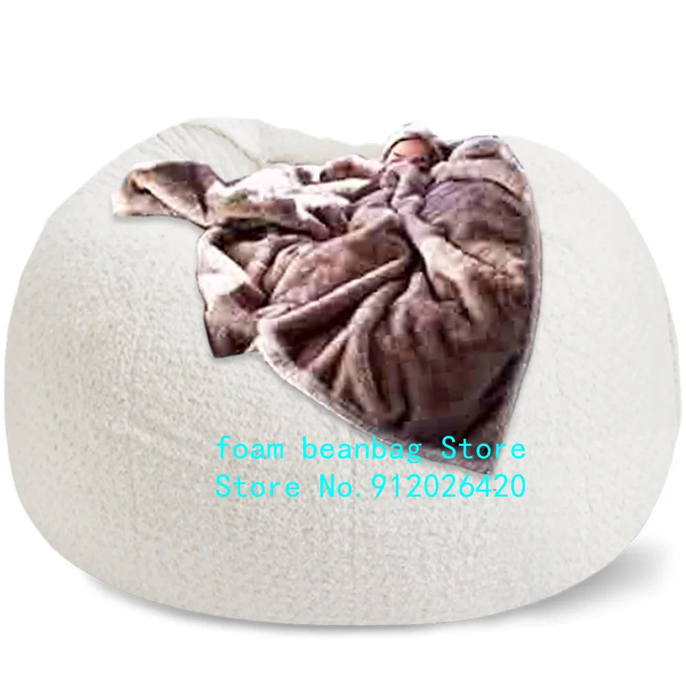 Big Bean Bag Sofa Puff No Filler Floor Seat Futon Lazy Sofa Bed Couch Tatami Comfy Lounge Chair