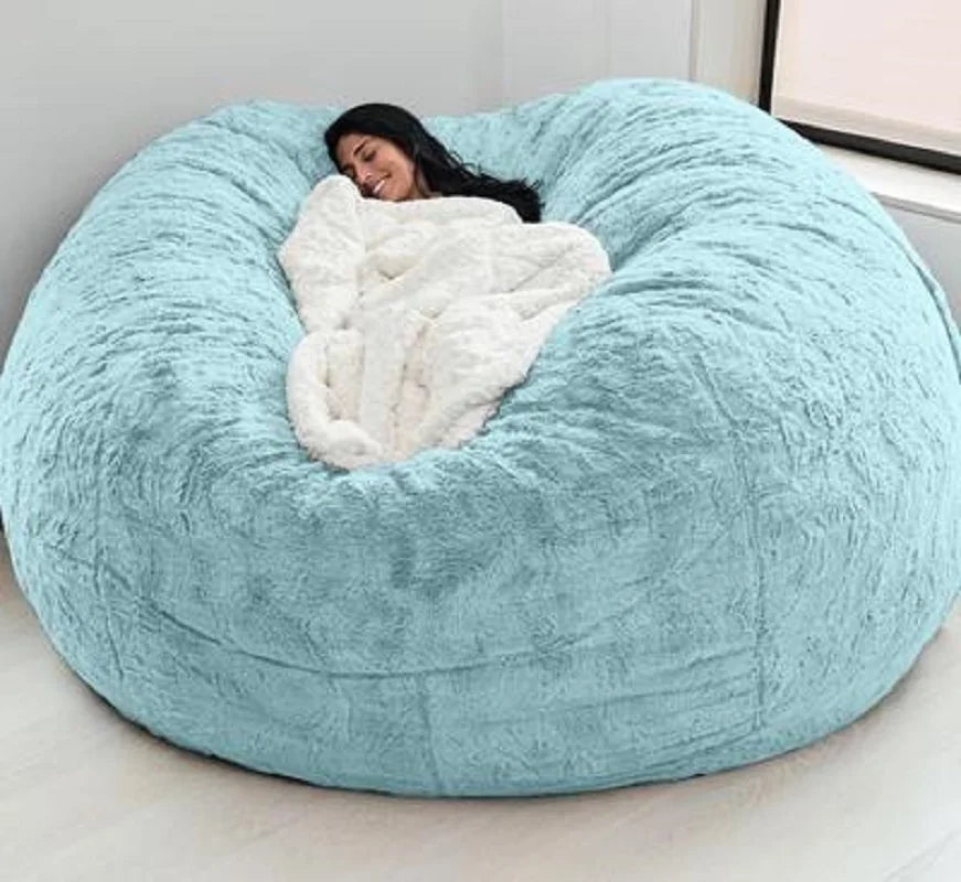 Big Bean Bag Sofa Puff No Filler Floor Seat Futon Lazy Sofa Bed Couch Tatami Comfy Lounge Chair