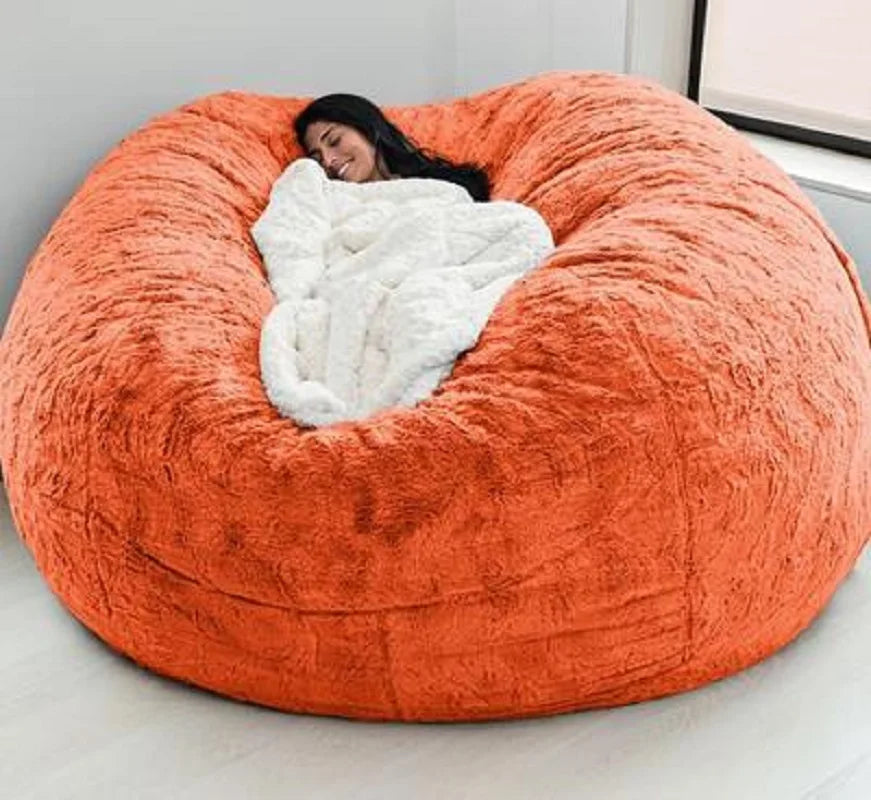 Big Bean Bag Sofa Puff No Filler Floor Seat Futon Lazy Sofa Bed Couch Tatami Comfy Lounge Chair