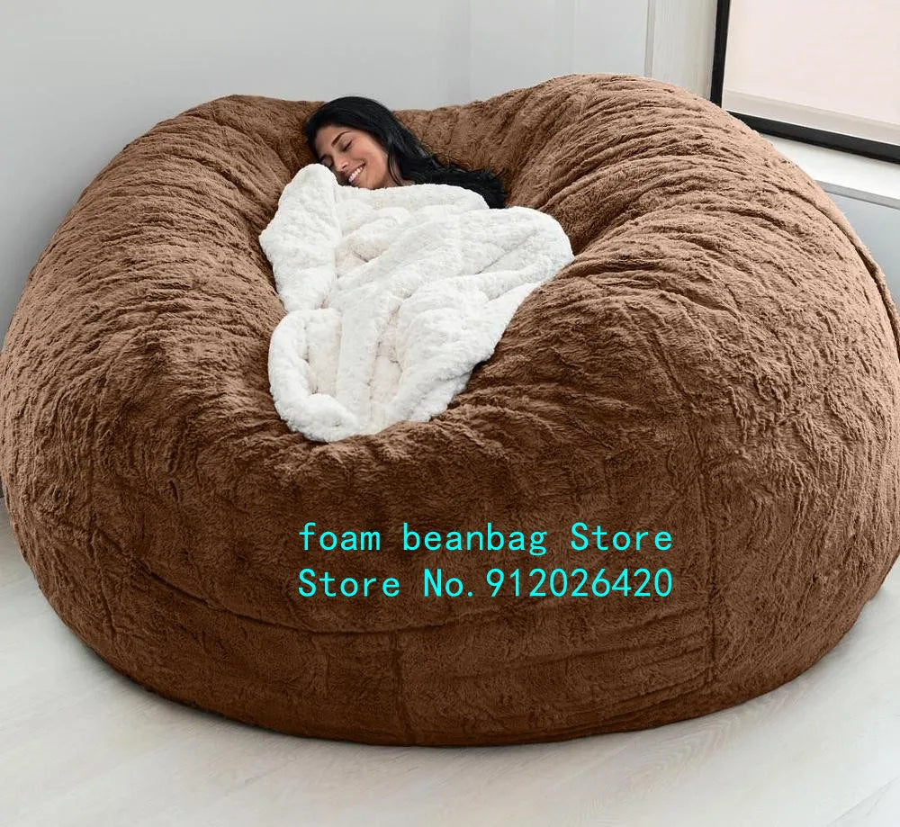 Big Bean Bag Sofa Puff No Filler Floor Seat Futon Lazy Sofa Bed Couch Tatami Comfy Lounge Chair