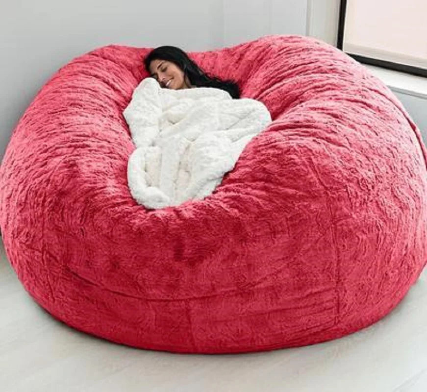 Big Bean Bag Sofa Puff No Filler Floor Seat Futon Lazy Sofa Bed Couch Tatami Comfy Lounge Chair