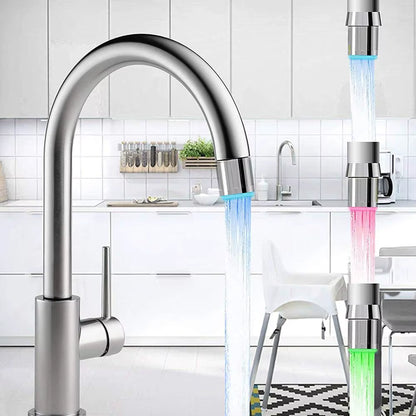 Zhangji Bathroom Led Faucet Aerator Water Power Shower LED Tap Light Water Saving Kitchen Colorful Aerator 1/3/7 Color 5 Choice