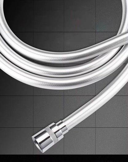 Silver 1.5/2M PVC Handheld Shower Hose GI/2 Universal Interface High Pressure Thickening Flexible anti Winding