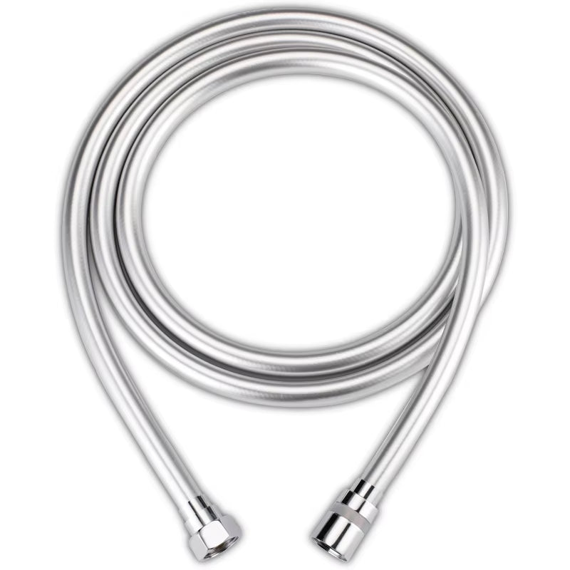 Silver 1.5/2M PVC Handheld Shower Hose GI/2 Universal Interface High Pressure Thickening Flexible anti Winding