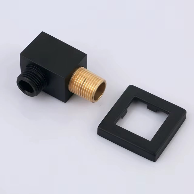 Water Outlet Spout Solid Brass Concealed Shower Plumbing Hose Connector Double G1/2 Shower Accessory