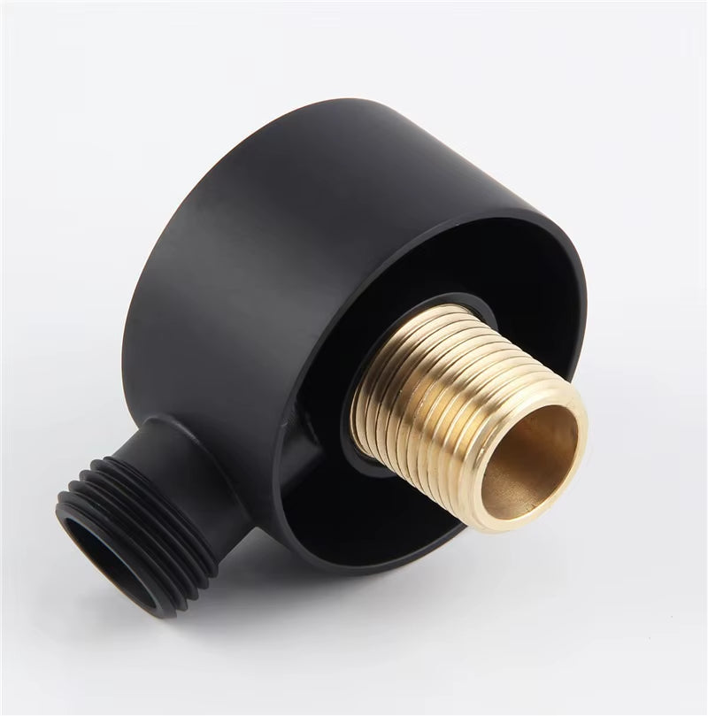 Water Outlet Spout Solid Brass Concealed Shower Plumbing Hose Connector Double G1/2 Shower Accessory