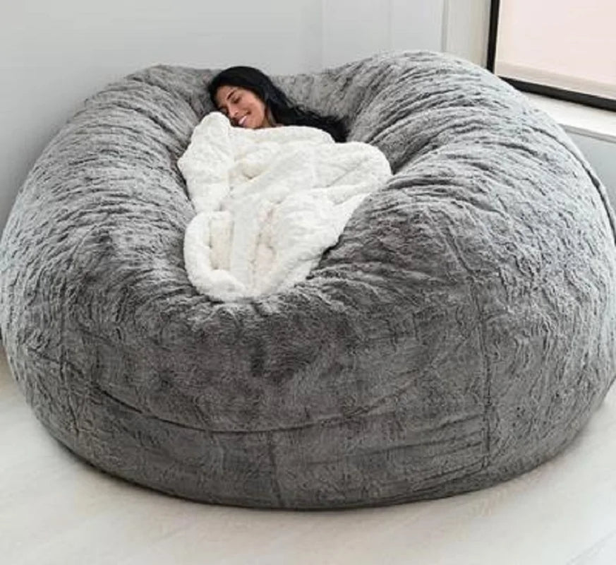 Big Bean Bag Sofa Puff No Filler Floor Seat Futon Lazy Sofa Bed Couch Tatami Comfy Lounge Chair