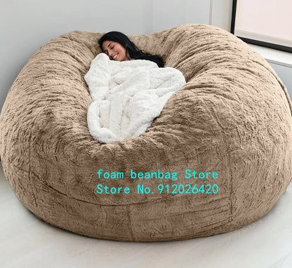 Big Bean Bag Sofa Puff No Filler Floor Seat Futon Lazy Sofa Bed Couch Tatami Comfy Lounge Chair