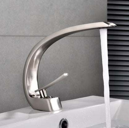 Chrome/Golden/Green/Black Brass Bathroom Faucet.Basin Faucet Mixer Tap with Hot&Cold Water.Deck Mounted Water Taps